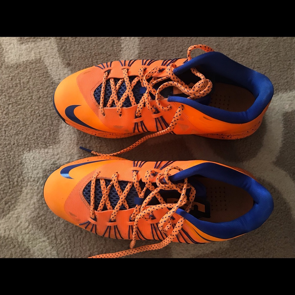 Men’s orange and blue nikes